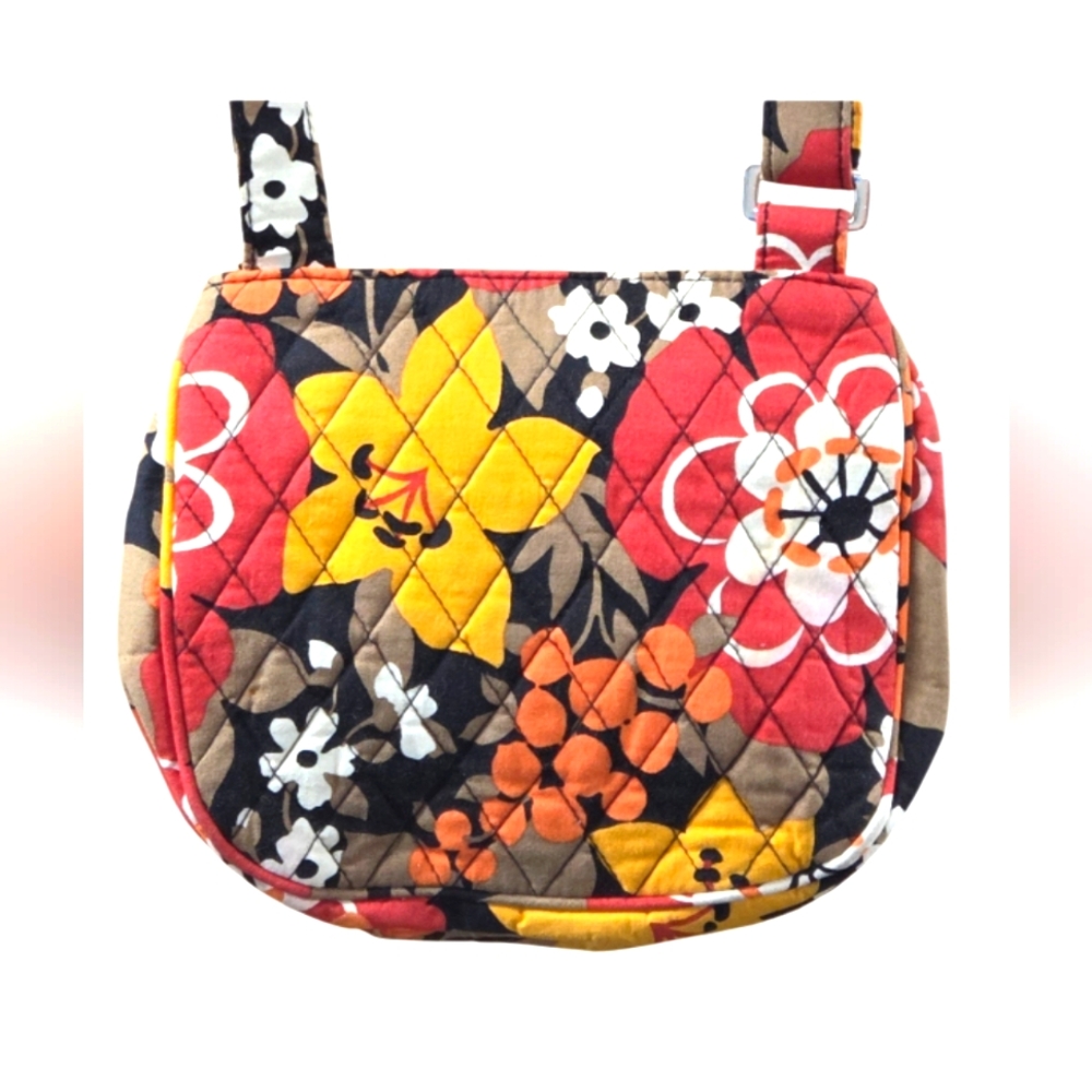 🚫NFS🚫 Gift for (A.G.M) V.Bradley Mustard Yellow, Black, Orange Crossbody Bag - Picture 4 of 10